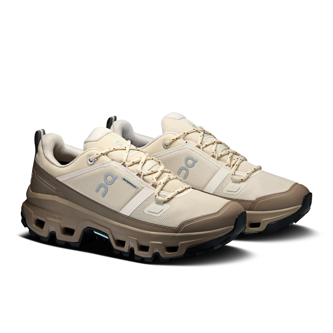 ON Womens Cloudrock Low Waterproof - Grain/Soba - Trail - AW26