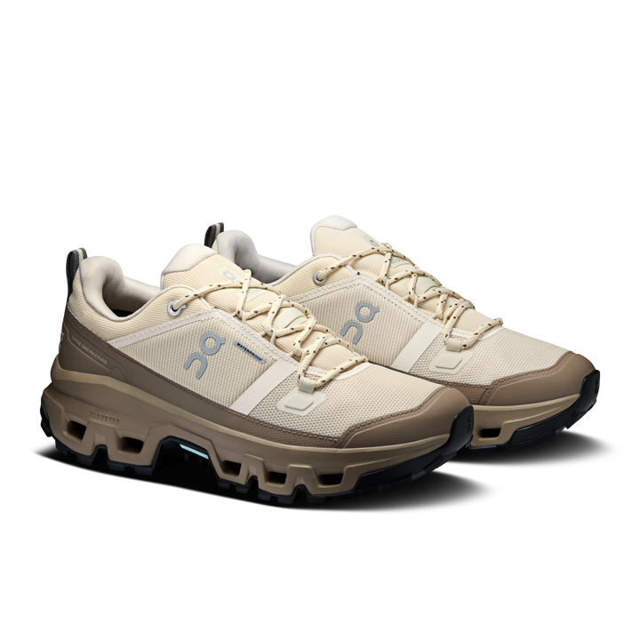 ON Womens Cloudrock Low Waterproof - Grain/Soba - Trail - AW26