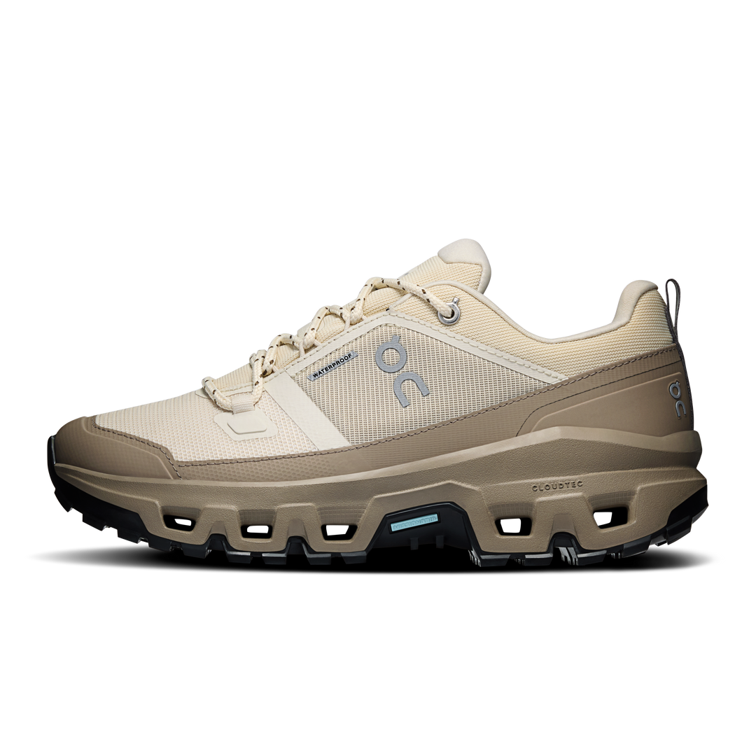 ON Womens Cloudrock Low Waterproof - Grain/Soba - Trail - AW26