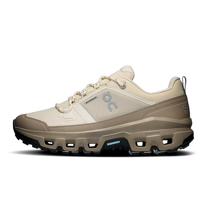 ON Womens Cloudrock Low Waterproof - Grain/Soba - Trail - AW26