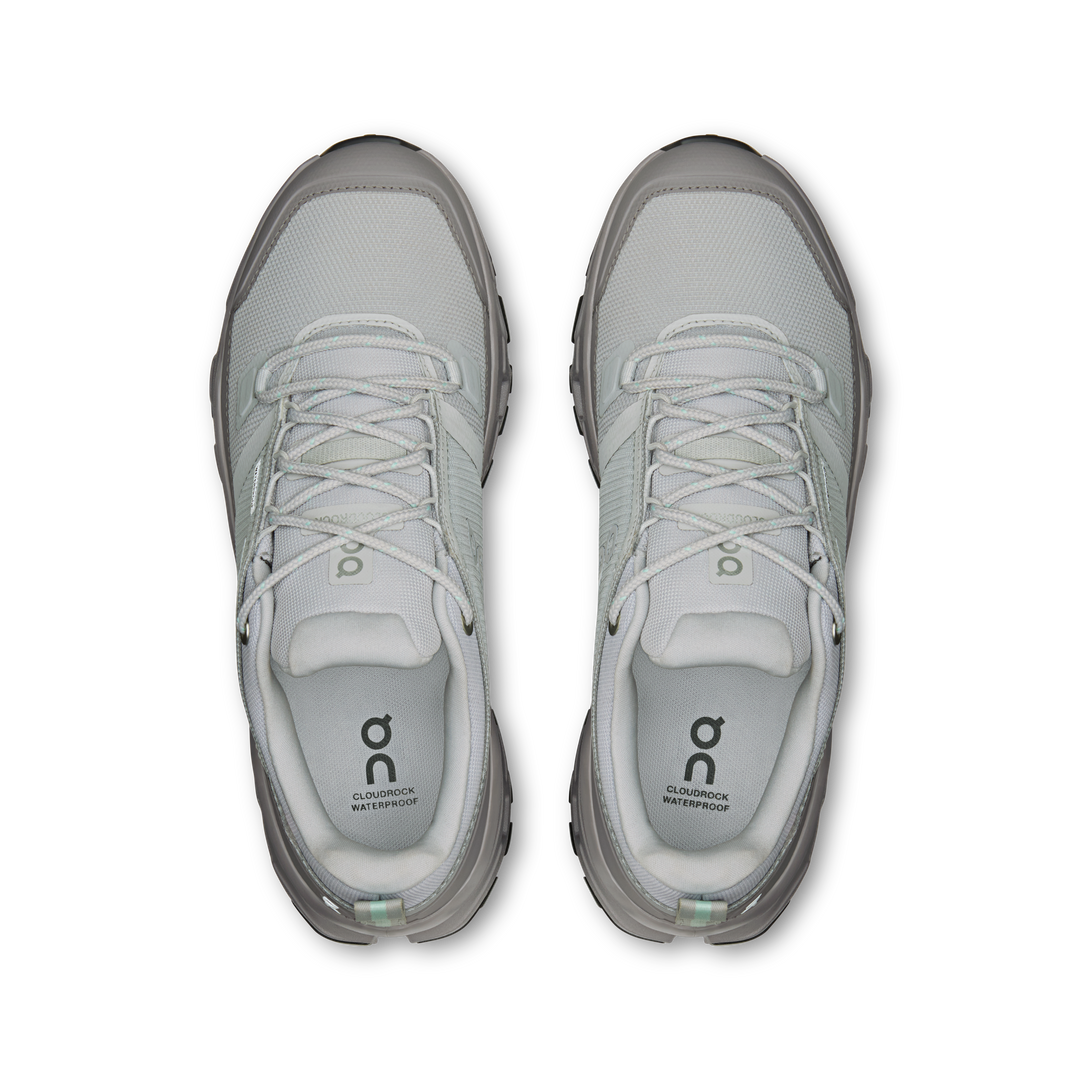 ON Womens Cloudrock Low Waterproof - Glacier/Ore - Trail - AW26
