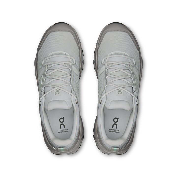 ON Womens Cloudrock Low Waterproof - Glacier/Ore - Trail - AW26