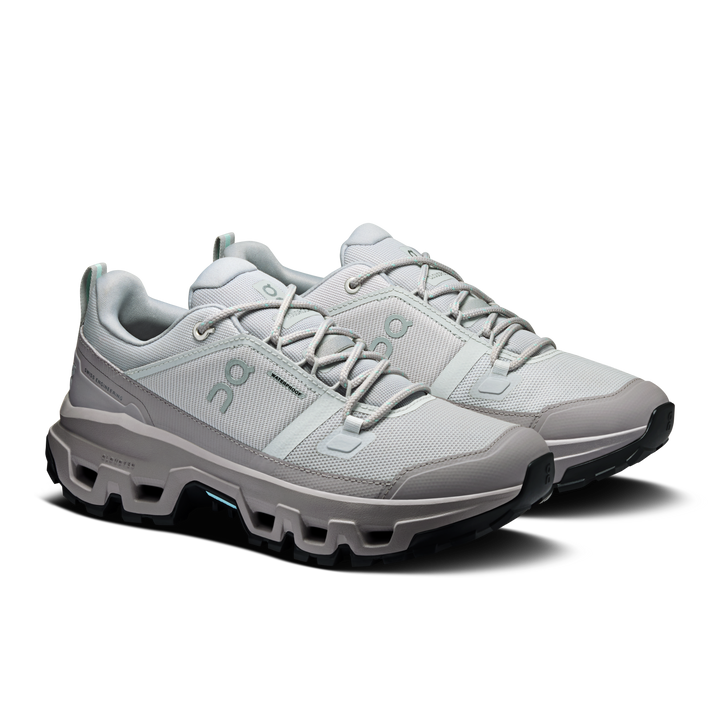 ON Womens Cloudrock Low Waterproof - Glacier/Ore - Trail - AW26
