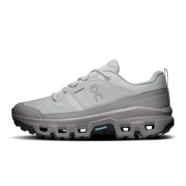 ON Womens Cloudrock Low Waterproof - Glacier/Ore - Trail - AW26
