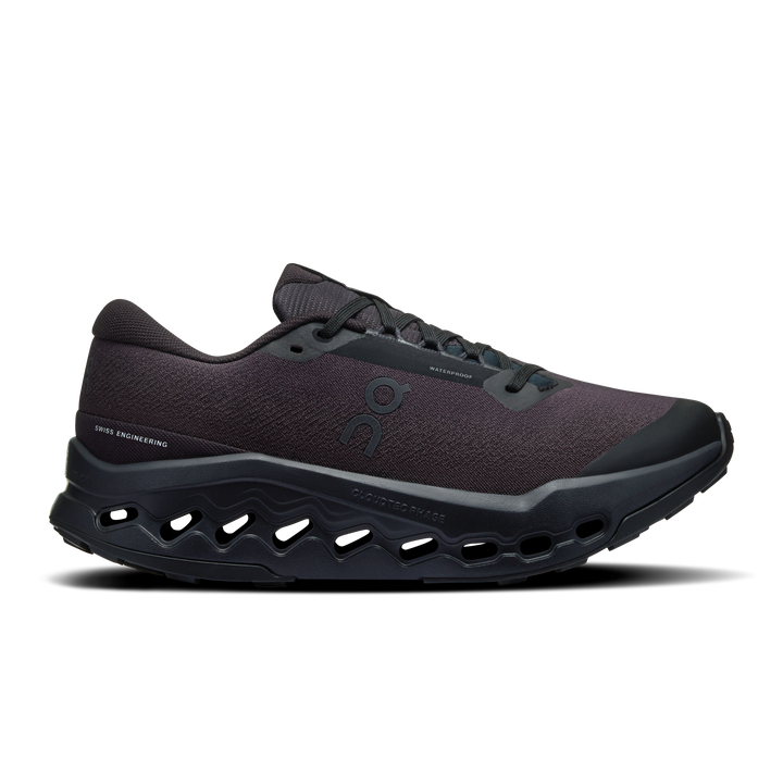 ON Femme Cloudsurfer Trail 2 WP - Noir/Noir - Trail - AW25