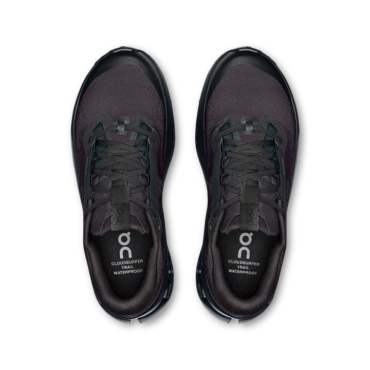 ON Femme Cloudsurfer Trail 2 WP - Noir/Noir - Trail - AW25