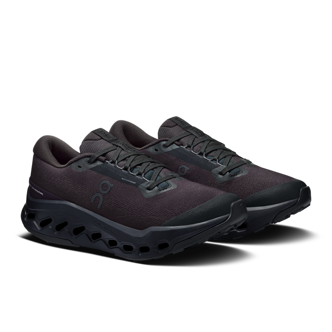 ON Femme Cloudsurfer Trail 2 WP - Noir/Noir - Trail - AW25