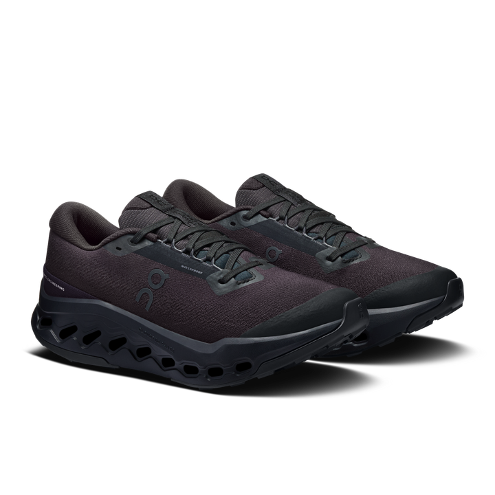 ON Femme Cloudsurfer Trail 2 WP - Noir/Noir - Trail - AW25