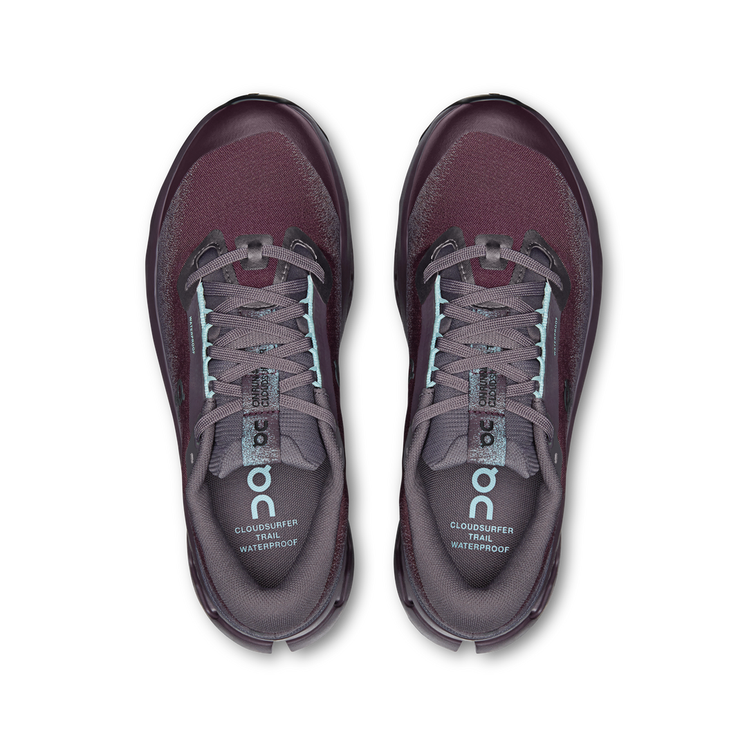 ON Womens Cloudsurfer Trail 2 WP - Urchin/Pebble - Trail - AW26