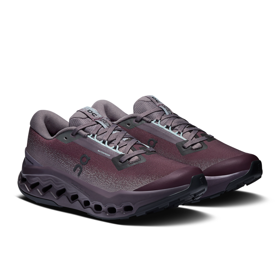 ON Womens Cloudsurfer Trail 2 WP - Urchin/Pebble - Trail - AW26