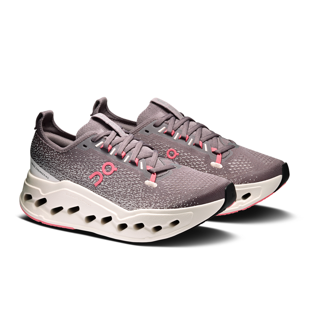 ON Womens Cloudsurfer Max - Pebble/Oyster - AW26