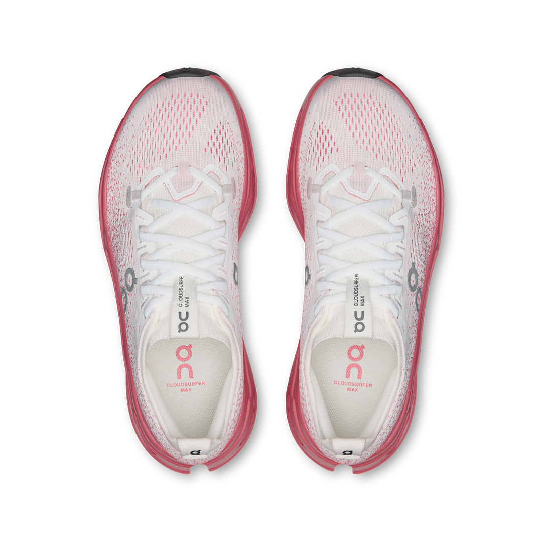 ON Womens Cloudsurfer Max - White/Camellia - AW26