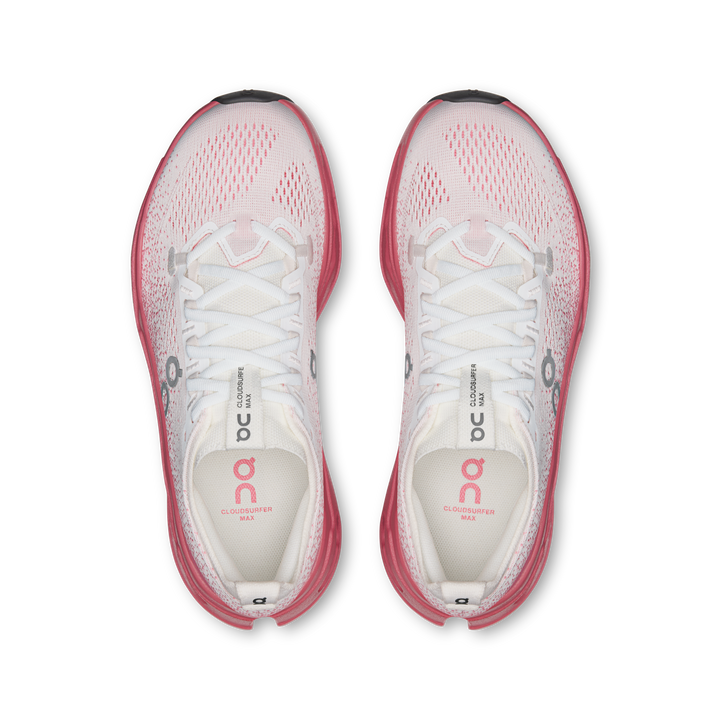 ON Womens Cloudsurfer Max - White/Camellia - AW26