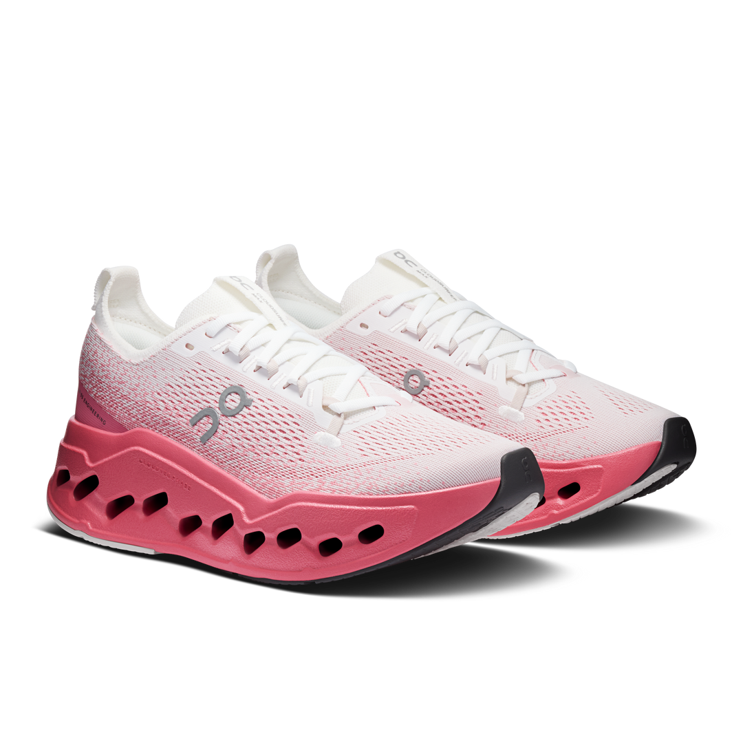 ON Womens Cloudsurfer Max - White/Camellia - AW26