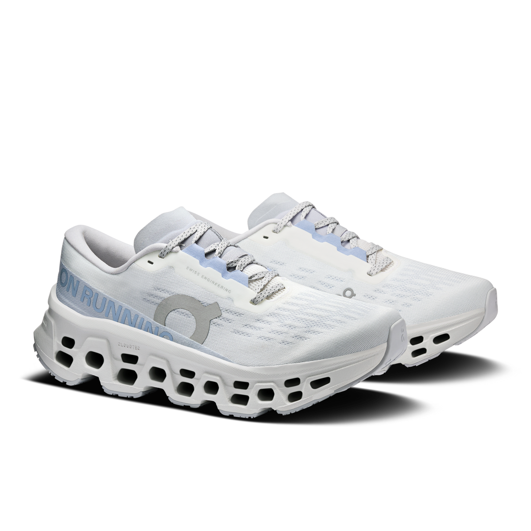 ON Womens Cloudmonster 3 - White/Frost - SS26