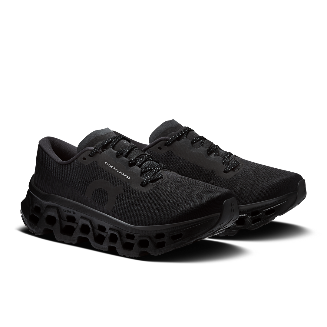 ON Damen Cloudmonster 3 – Schwarz/Schwarz – SS26