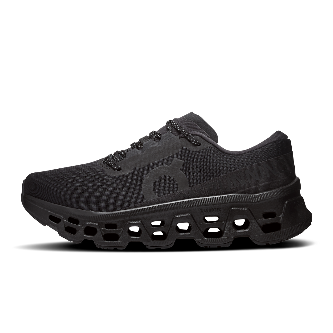 ON Damen Cloudmonster 3 – Schwarz/Schwarz – SS26