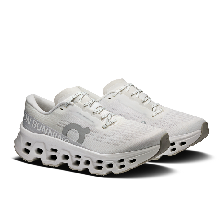 ON Womens Cloudmonster 3 - White/Wolf - SS26