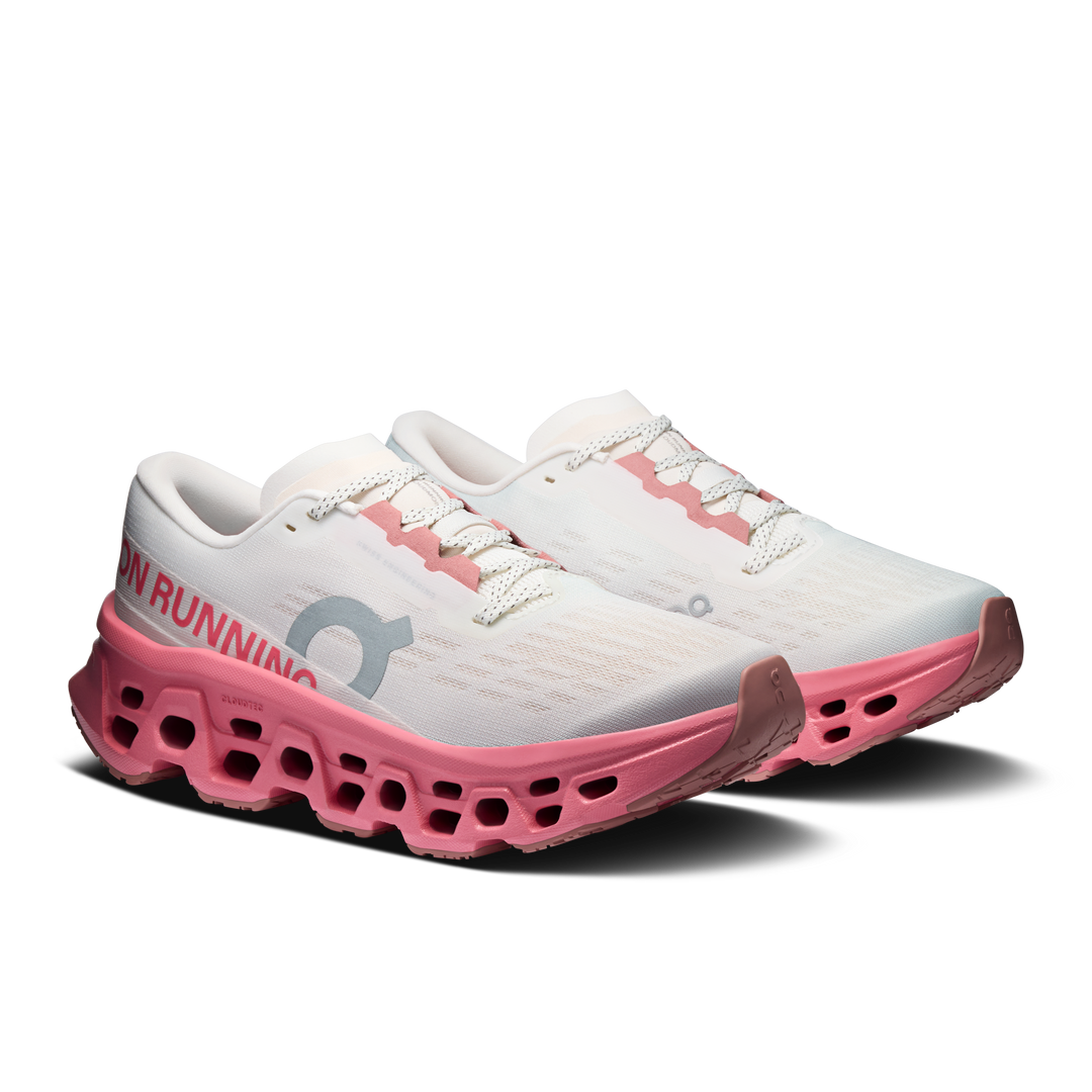 ON Womens Cloudmonster 3 - Ivory/Camellia - AW26