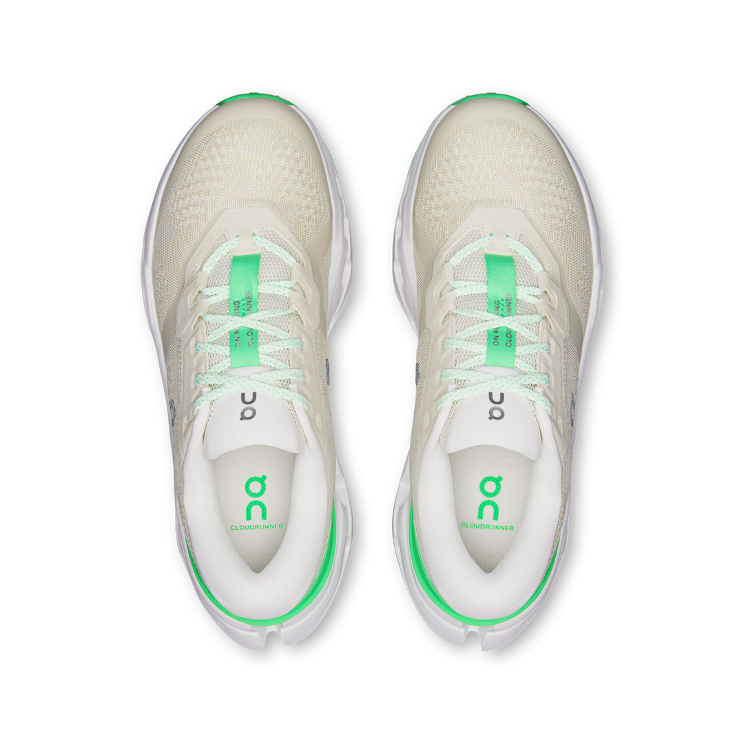 ON Womens Cloudrunner 3 Wide - Ghost/Verdite - Stability - AW26