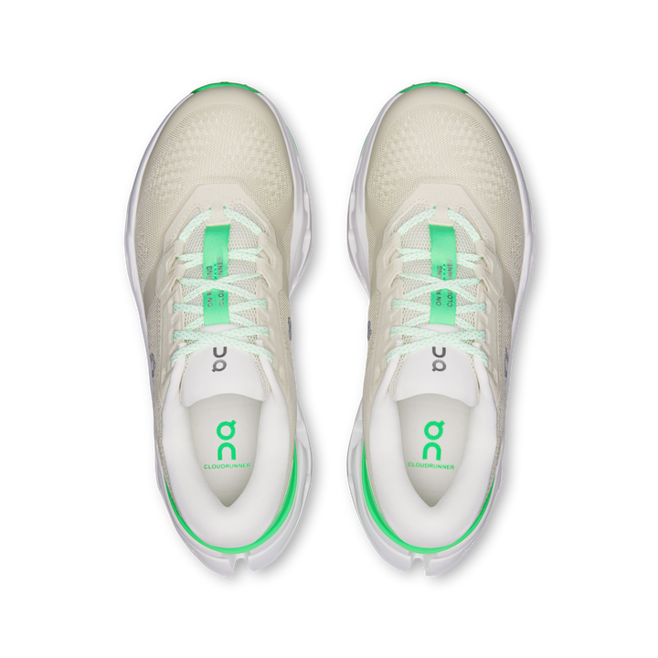 ON Womens Cloudrunner 3 Wide - Ghost/Verdite - Stability - AW26
