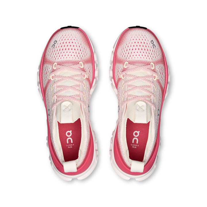 ON Womens Cloud X Tempo - Ivory/Camellia - AW26