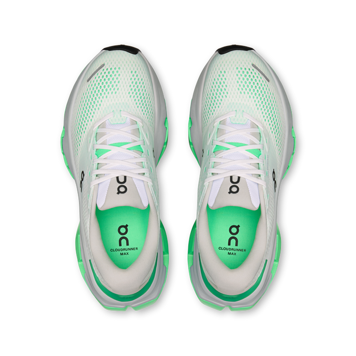 ON Womens Cloudrunner 3 Max - White/Verdite - Stability - AW26