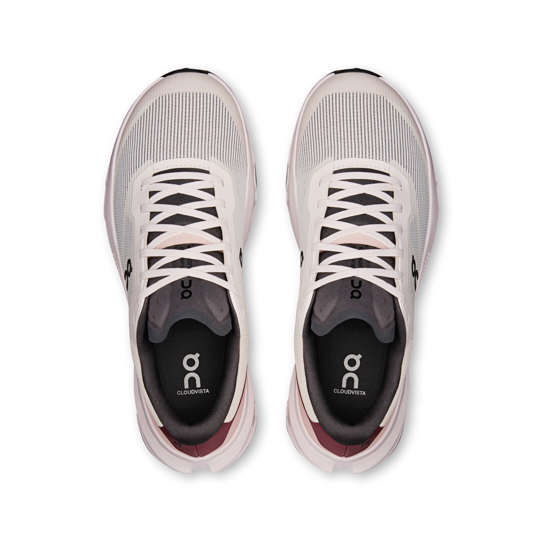 ON Womens Cloudvista 3 - Oyster/Barberry - Trail - AW26