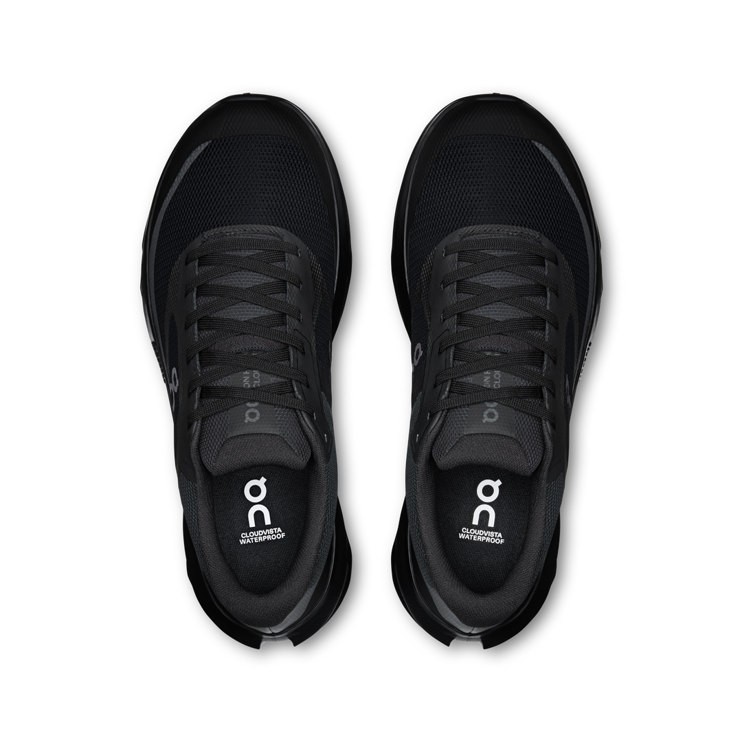 ON Womens Cloudvista 3 Waterproof - Black/Black - Trail - AW26