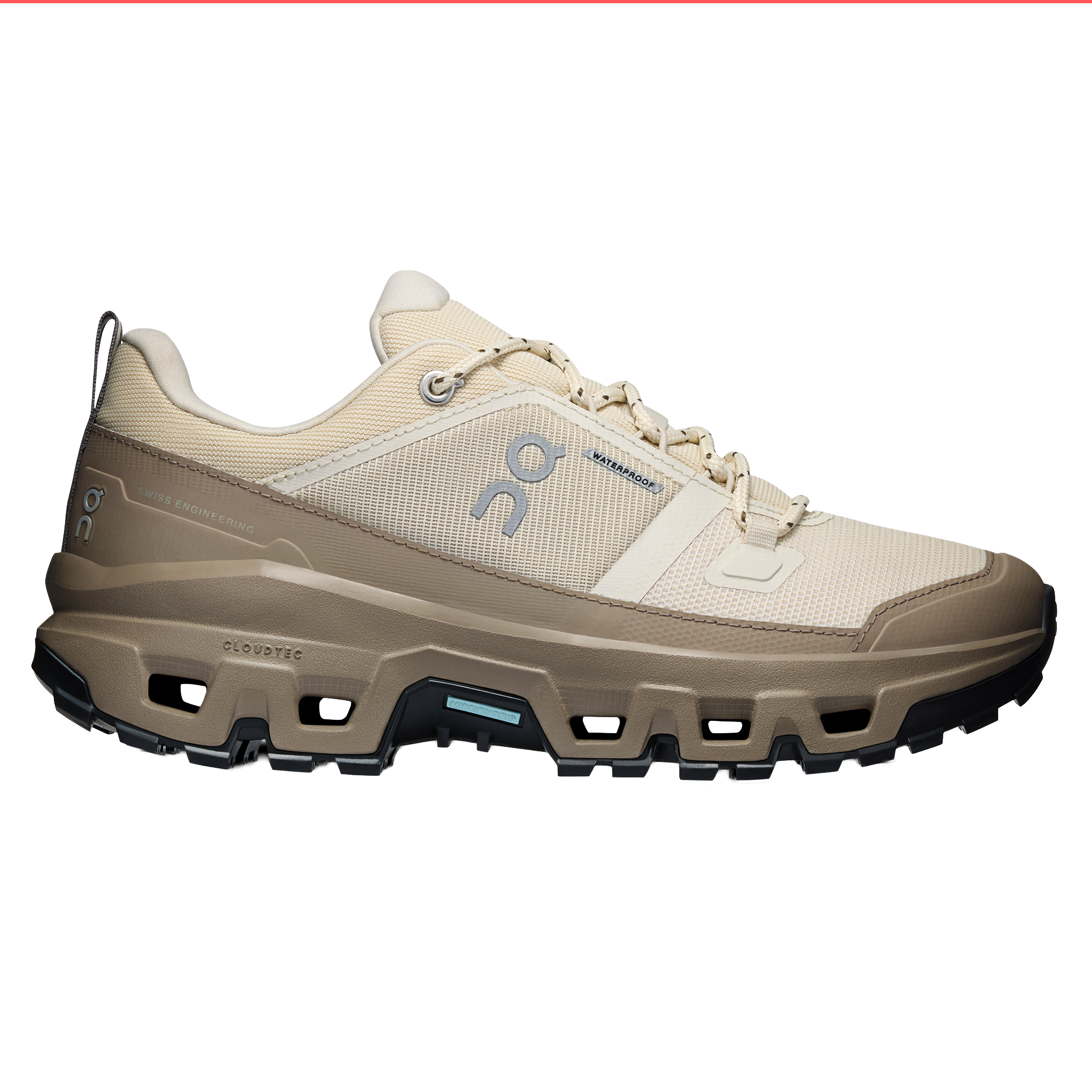 ON Womens Cloudrock Low Waterproof - Grain/Soba - Trail - AW26