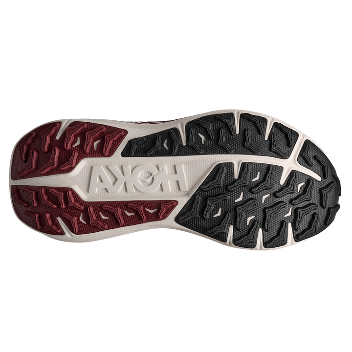 Hoka Womens Stinson 8 - Alabaster/Varsity Burgundy - Trail - AW26