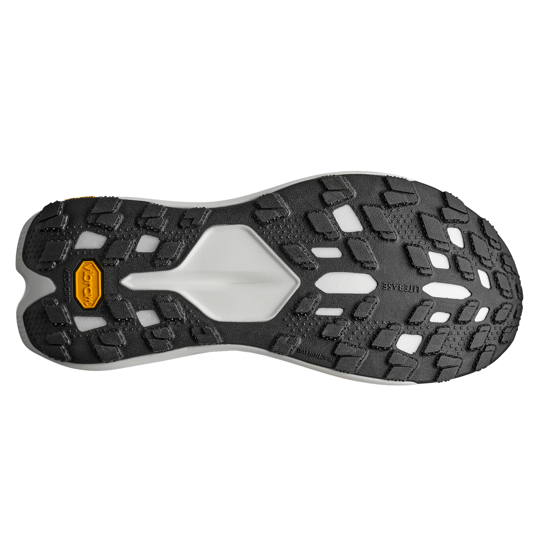 Hoka Mens Tecton X 4 - Frost/Neon Tangerine - Trail - AW26