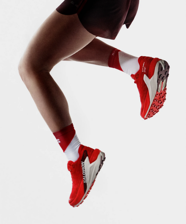 Salomon Unisex S/Lab PULSAR 4 - Fiery Red/Vanilla/Andorra - Trail - SS26