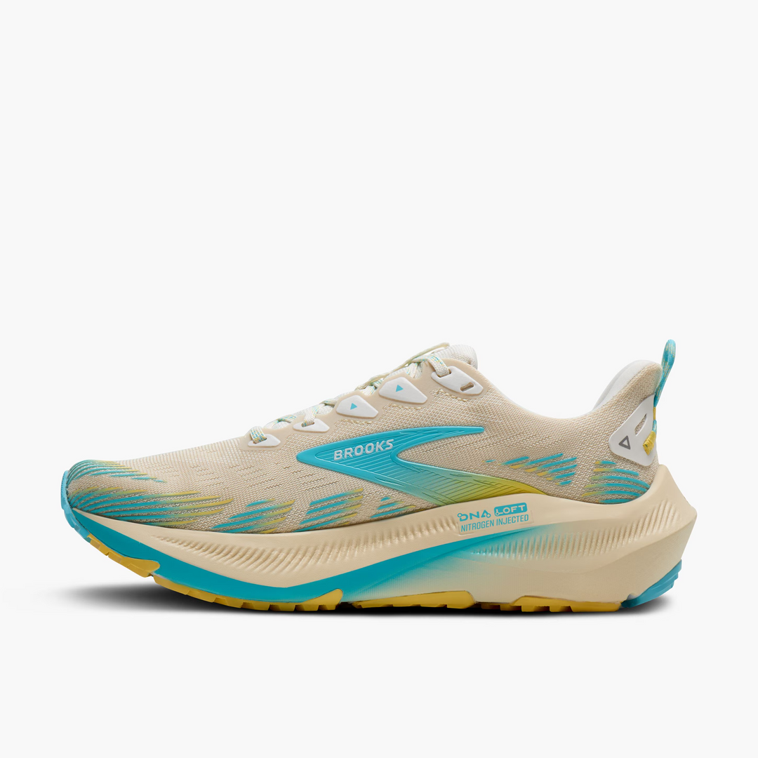 Brooks Womens Ghost Trail - Sand/Star White/Golden Hour - Trail - SS26