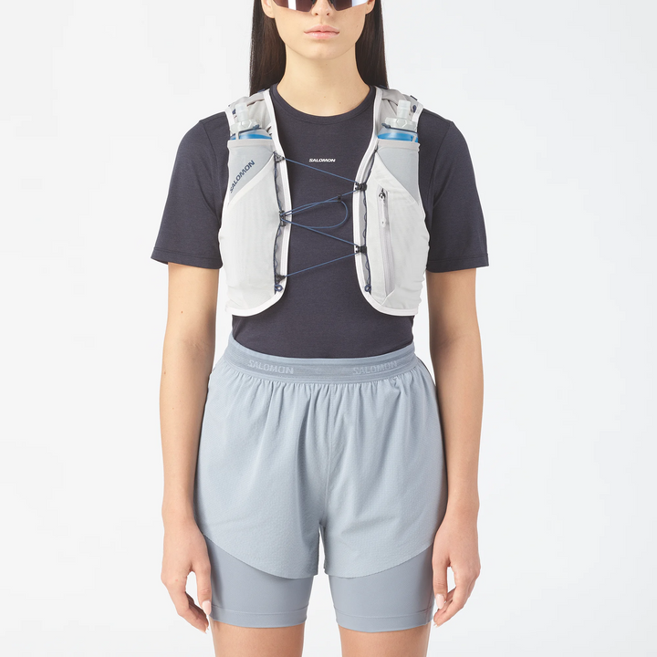 Salomon ADV Skin 5 Unisex Weste mit Flaschen – Legierung/Grauviolett