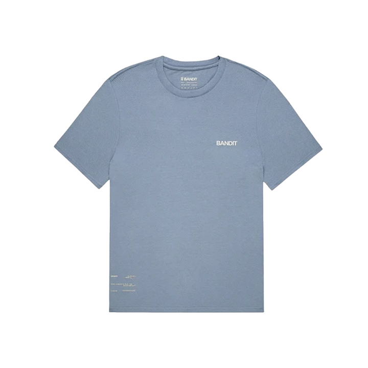 Bandit Mens Micromesh Run Tee - Steel Horizon - AW26