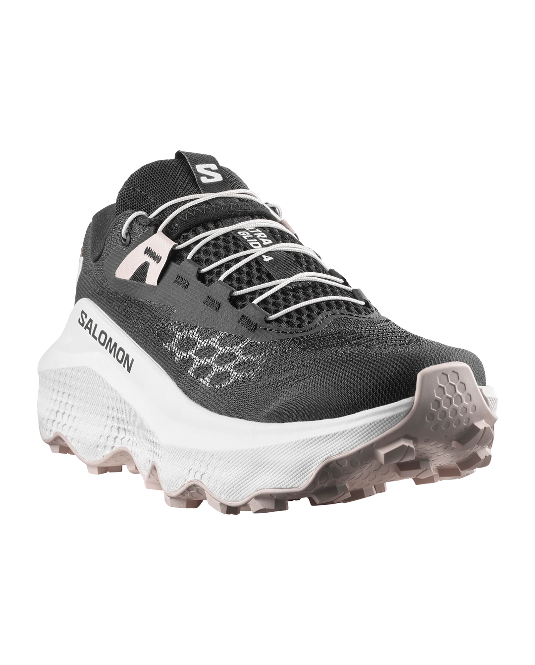Salomon Womens Ultra Glide 4 - Black/White - Trail - SS26