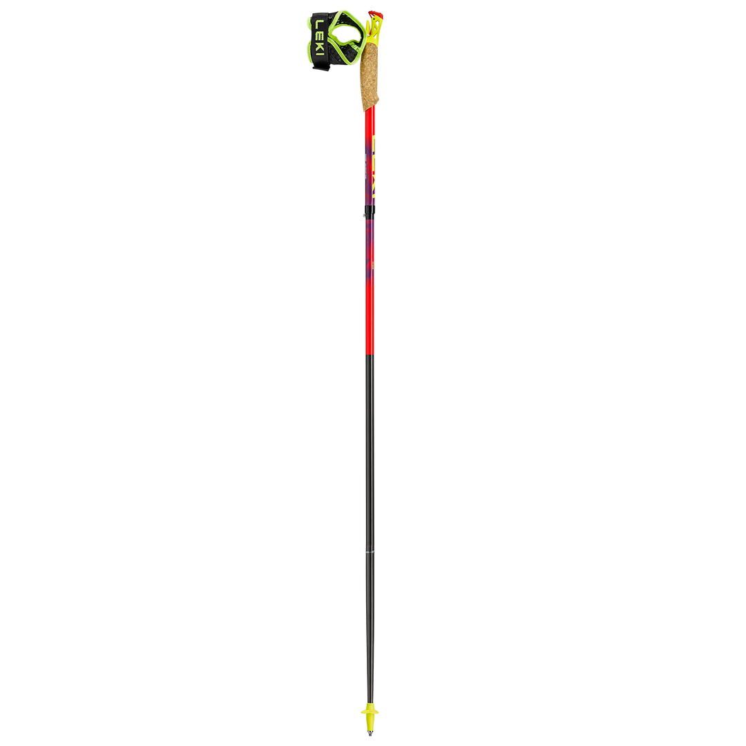 Leki Ultratrail FX.One Trail Running Poles - Bright Red/Violet/Neon Yellow