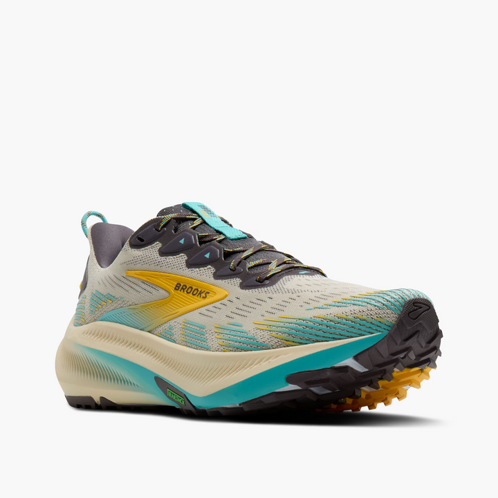 Brooks Mens Ghost Trail - Bleached Sand/Rabbit/Bluefish - Trail - SS26