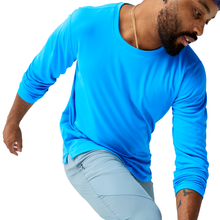 Brooks Mens Dash Long Sleeve - Cyber Blue