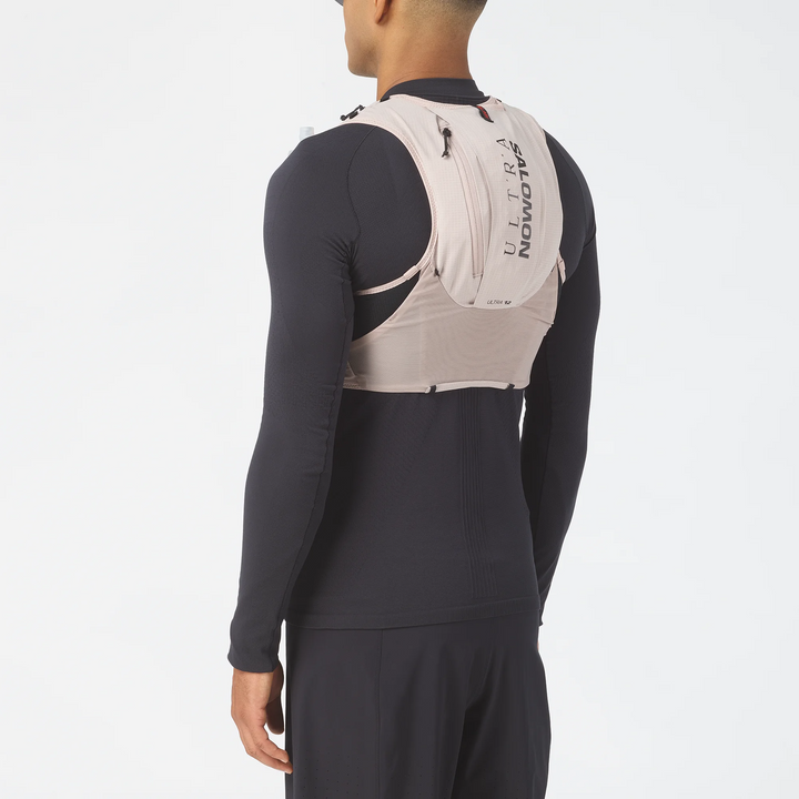 Gilet Salomon S/Lab Ultra 12 avec Flasques - Chèvre/Noir