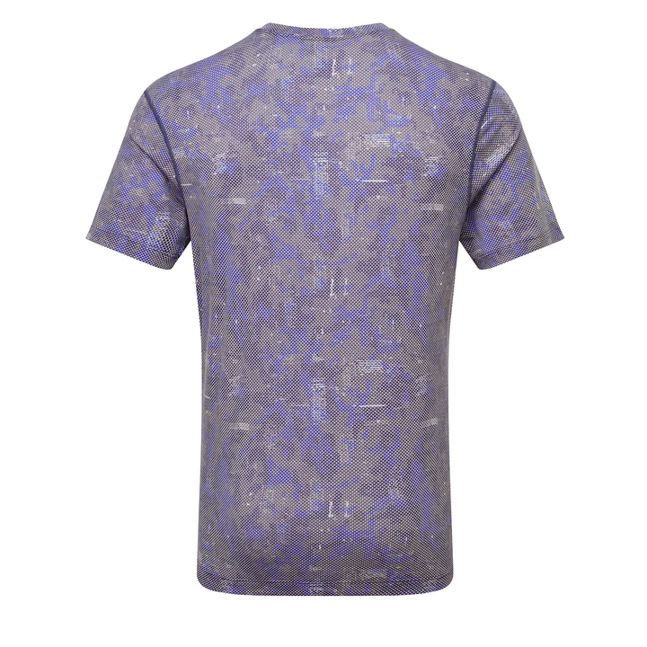 RonHill Mens Tech Golden Hour S/S Tee - Ocean Pixel - AW25