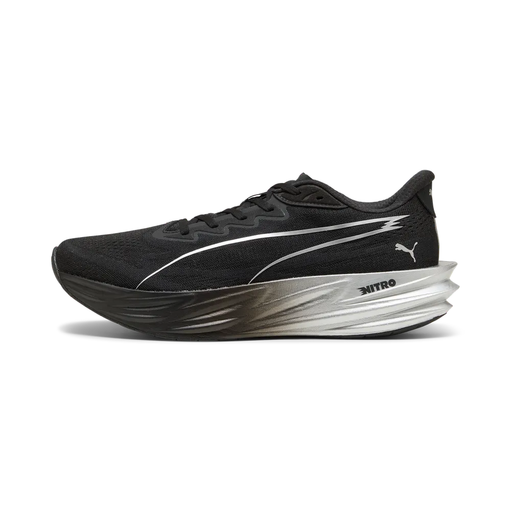 Puma Mens Deviate Pure NITRO - Puma Black/Flat Dark Gray/Puma Silver - Neutral - AW26