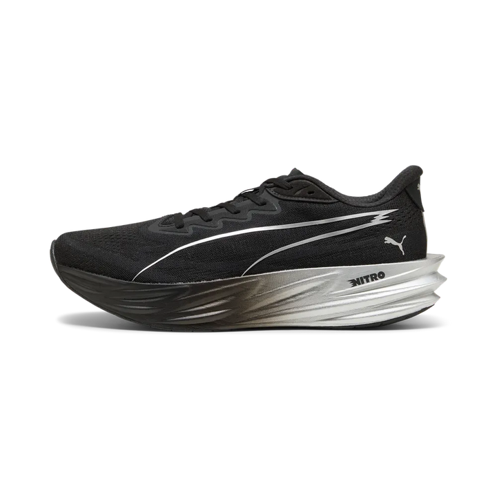 Puma Mens Deviate Pure NITRO - Puma Black/Flat Dark Gray/Puma Silver - Neutral - AW26