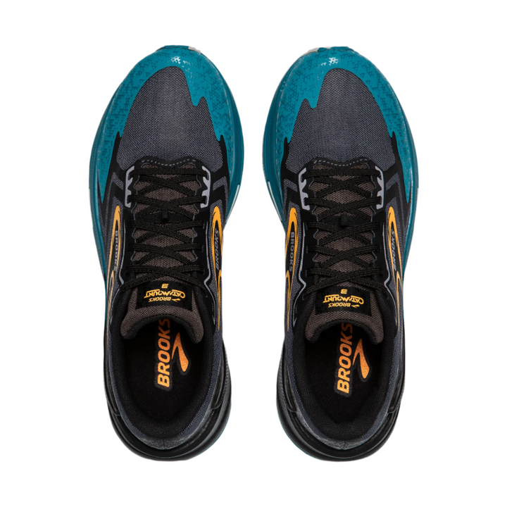 Brooks Mens Catamount 3 - Ebony/Mosaic Blue/Orange - Trail