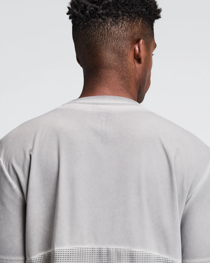 Bandit Men's FrioSoft Perforated Box Tee - Concrete Taupe - AW26
