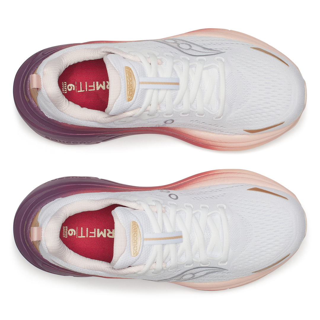 Saucony Womens Hurricane 25 - White/Cameo - Stability - AW25
