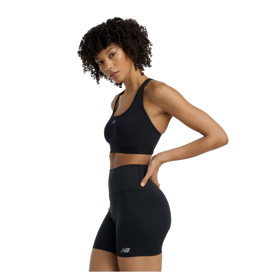 New Balance Womens Essential Run Bra - Black