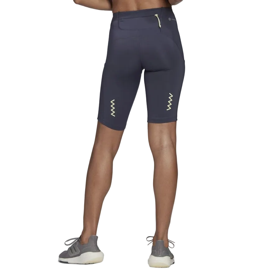 Adidas Womens Run Fast Shorts - Navy