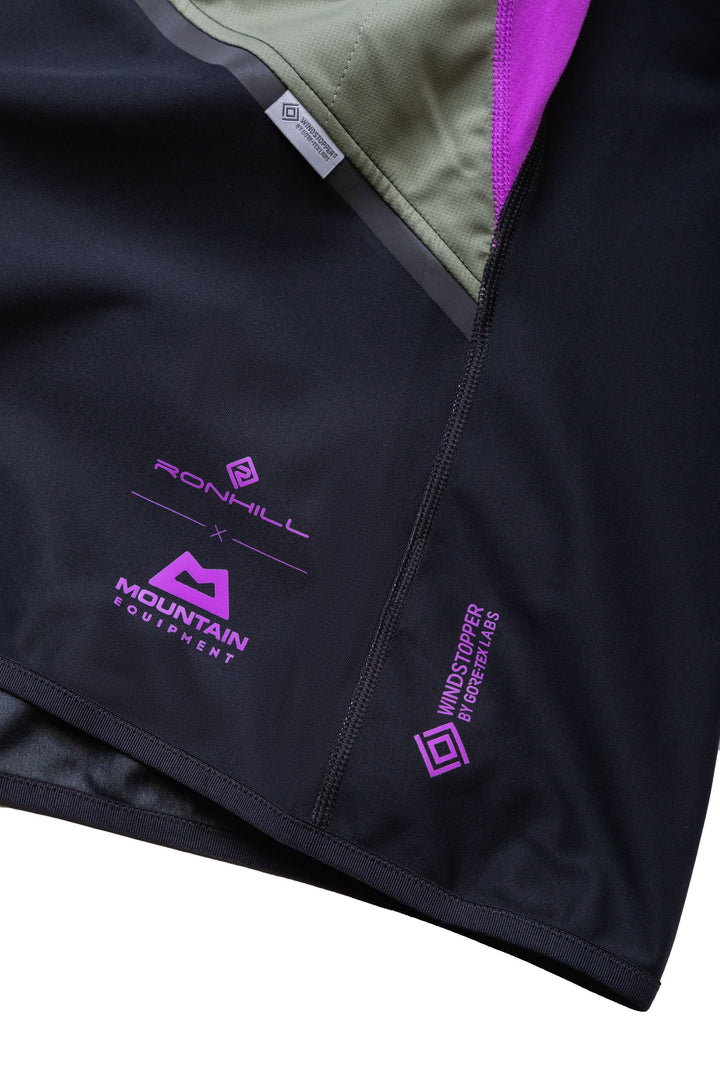 RonHill Womens Tech Gore-Tex Windstopper Jacket - Black/Cobalt